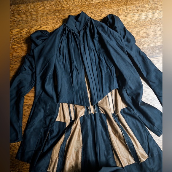 Antique Victorian Tailcoat, Ladies Waistcoat Bodice Jacket, Corset Style - Picture 3 of 12